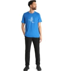 ICEBREAKER M TECH LITE II SS TEE SKIING YETI LAZURITE 23 -Magasin de matériel d'alpinisme 9 128556 ib0a56im580 04