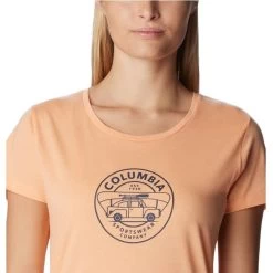 COLUMBIA DAISY DAYS™ SHORT SLEEVE GRAPHIC TEE PEACH HEATHER/BUGVENTURE GRAPHIC 23 -Magasin de matériel d'alpinisme 9 128720 daisy days tm short sleeve graphic tee peach heather bugventure graphic 1934592 829 05