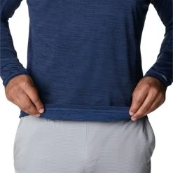 COLUMBIA ALPINE CHILL™ ZERO LONG SLEEVE SHIRT COLLEGIATE NAVY HEATHER 23 -Magasin de matériel d'alpinisme 9 128735 alpine chill tm zero long sleeve shirt collegiate navy heather 1990533 464 06