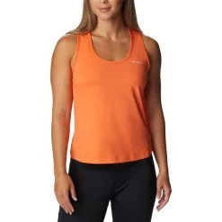 COLUMBIA HIKE™ PERFORMANCE TANK SUNSET ORANGE/PEACH BLOSSOM LOGO 23