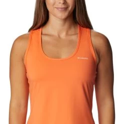COLUMBIA HIKE™ PERFORMANCE TANK SUNSET ORANGE/PEACH BLOSSOM LOGO 23 -Magasin de matériel d'alpinisme 9 128744 2012571 853 04