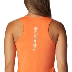 COLUMBIA HIKE™ PERFORMANCE TANK SUNSET ORANGE/PEACH BLOSSOM LOGO 23 -Magasin de matériel d'alpinisme 9 128744 2012571 853 05