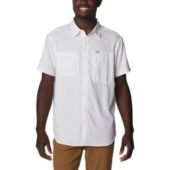 COLUMBIA SILVER RIDGE™ UTILITY LITE SHORT SLEEVE SHIRT WHITE 23