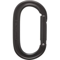 BLACK DIAMOND OVAL KEYLOCK CARABINER BLACK 23